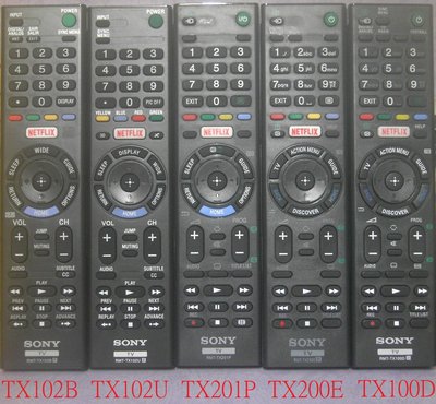 全新 SONY 新力 KDL-43W650D KDL-49W750D 遙控器 支援 RMT-TX201T. TX200T