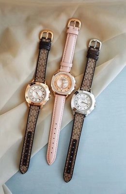 NaNa代購 COACH 手錶 經典石英手錶 經典LOGO錶帶 附購證 禮品盒