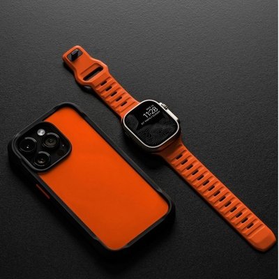 適用iwatch ultra S8/7/6/5/4/3/2/1/SE2手錶nomad錶帶運動矽膠原裝官方