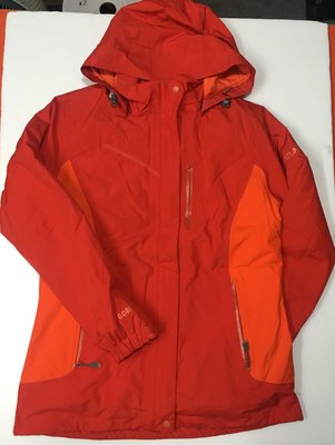 歐都納 女款 戶外健行 登山外套 防水外套 GORE-TEX 內裏羽絨外套 兩件式外套 尺寸: M 號