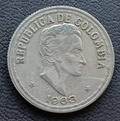 哥倫比亞 1963年 哥倫比亞國徽 20分 鎳幣 1110