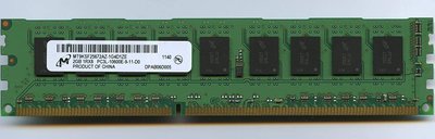 純ECC 2G DDR3-1333美光MT9KSF25672AZ-1G4D1ZE PC3L 2GB 1.35V記憶體