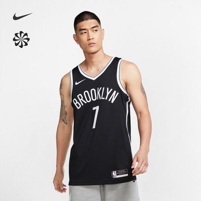 現貨熱銷-Nike耐克官方2020賽季布魯克林籃網隊NBA SWINGMAN男子球衣CW3658爆款