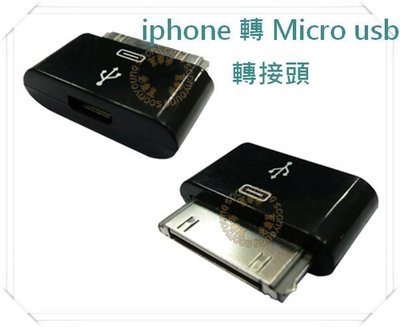 【萬事通】Micro USB B 轉 Apple iphone ipad ipod 轉接頭 公轉母 母轉公 白色 現貨