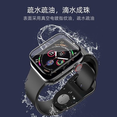 促銷打折  手機膜 適用Apple watch 6貼膜定制蘋果手表53D全膠保護水凝鋼化膜