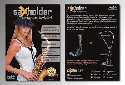 全新 SAXHOLDER 第二代瑞士製薩克斯風吊帶 適用高音/中音/次中音/低音薩克斯風