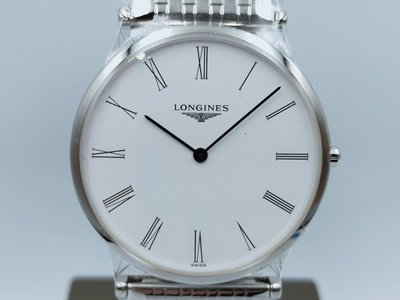 【發條盒子H4755】 LONGINES 浪琴 嘉嵐系列 羅馬白面 石英不銹鋼 未使用新品 L47554116 經典男錶