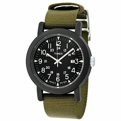 { POISON } TIMEX CAMPER 海外限定大錶徑40MM 經典軍事風格軍錶 INDIGLO冷光 換錶帶設計
