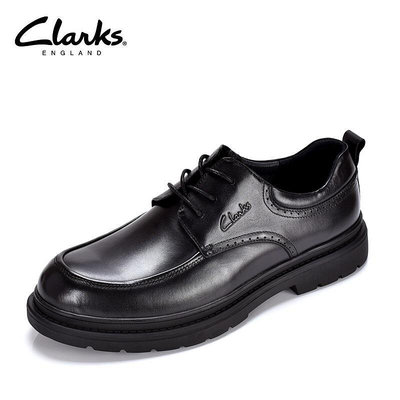 Clarks其樂男鞋新款商務正裝皮鞋英倫風真皮百搭系帶耐磨德比鞋潮