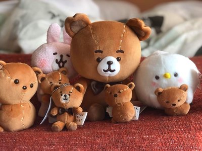 日本 伊豆限定 卡娜赫拉 X 泰迪熊聯名款娃娃 玩偶 吊飾 兔兔 P助 整套六款 teddy bear