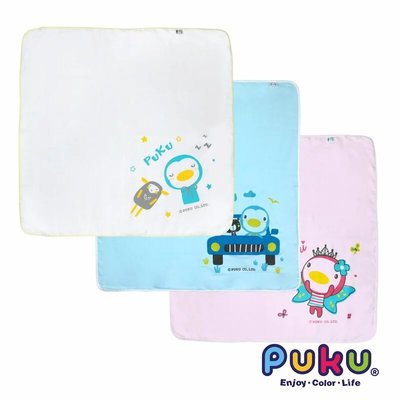 【藍色企鵝PUKU】紗布大浴巾 P26806-90*90cm(實際花色以實品為主)