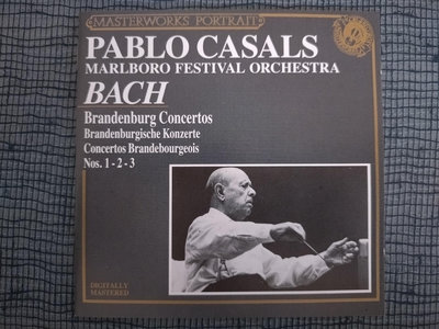 Casals，Marlboro Festival Orch，Bach- Brandenburg Conc，卡薩爾斯指揮瑪爾波羅節慶管絃樂團，巴哈布蘭登堡協奏曲。