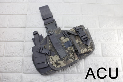 台南 武星級 龍捲風 腿掛版 槍套 ACU ( BB槍BB彈短槍手槍套槍盒槍袋彈匣套彈夾袋軍事風生存遊戲
