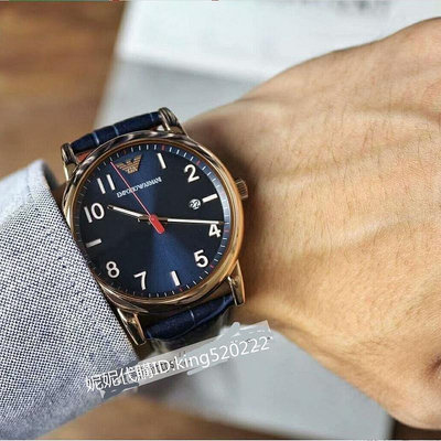 二手全新原廠公司貨全新正品Armani阿曼尼手錶男士商務休閒簡約三眼計時男士手錶男錶AR11135