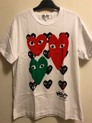 Comme des garçons CDG PLAY holiday emoji 限量版 絕版 男生L號 9.8成新