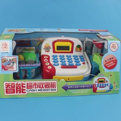 智能超市收銀機 LF348A 音效收銀機玩具(附電池)/一盒入(促650) 大型電動 生(K070)