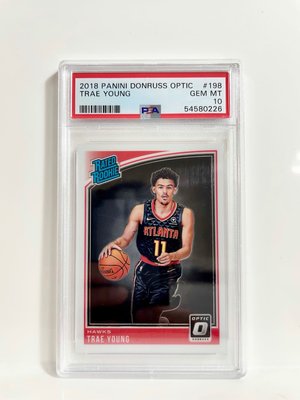 Trae Young #198 新人卡RC Optic Rated Rookie PSA10 完美鑑定 鑑定卡