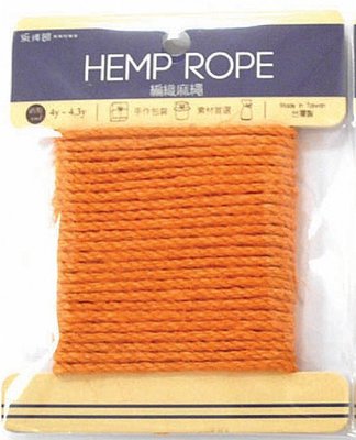 Luckshop  HR-06-3mm編織麻繩(柿紅)約4~4.3碼入(適合用於卡片、佈置、裝飾、包裝時使用)