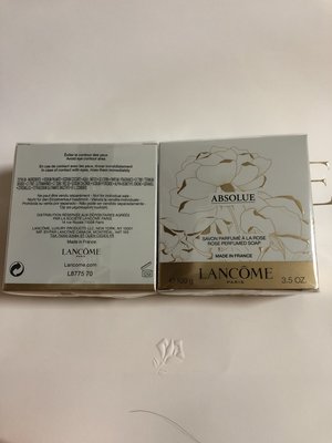 蘭蔻絕對完美香氛皂重量100g*3個直購價850元含運+贈品/製造日期2019.05
