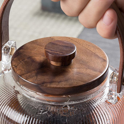 茶壺蓋配件水杯蓋子玻璃壺水壺蓋不銹鋼包鋼禪意胡桃木蓋零配大全