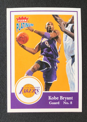NBA 2003-04 Fleer Platinum  KOBE BRYANT 小飛俠 科比 布萊恩 黑曼巴 球員卡
