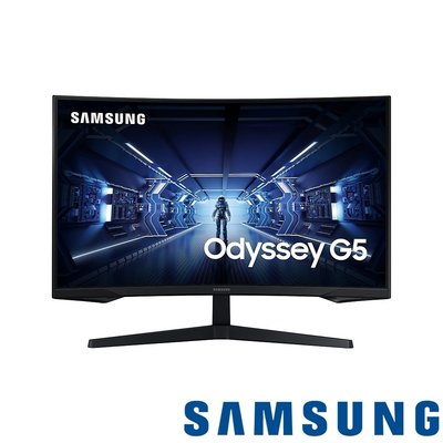 Samsung 三星 Odyssey G5 C32G55TQWC 32型2K G5曲面電競螢幕【板橋魔力】