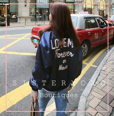 Sis KOREA style  韓國直購 夏天穿的夾克外套 棒球外套 SISTERXOXO
