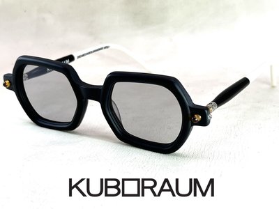 【本閣】Kuboraum maske P3 德國手工眼鏡黑白色造型光學大多邊六角框 彈簧鏡腳 effector
