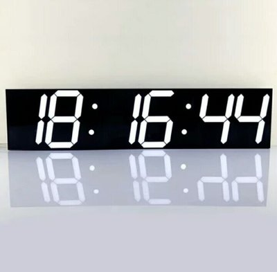 超大尺寸字體LED電子鐘掛鐘客廳 辦公室 商場 大螢幕立體數位時鐘（6位白燈盒裝版） 新台幣：4.168元