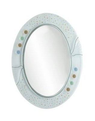 【水電大聯盟 】窯燒琉璃 化妝鏡 明鏡 浴鏡 浴室鏡子 MR601