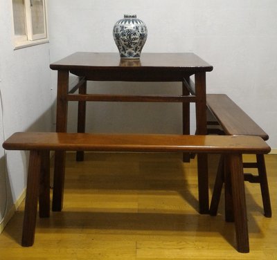 [千古齋] 台灣肖楠-百年八腳桌椅組