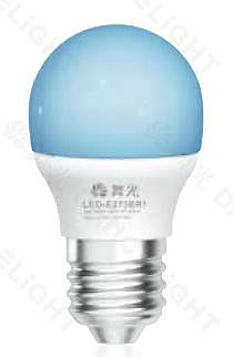 客來宏燈飾 舞光 E27 3W 全電壓彩色燈泡（ 藍色）LED-E273BR1