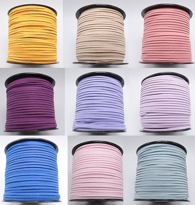 [SunDay購]DIY編織繩 韓國絨繩 仿皮繩 仿麂皮繩 仿牛皮繩 手鍊編織 流蘇飾品(1米價)編號1~55