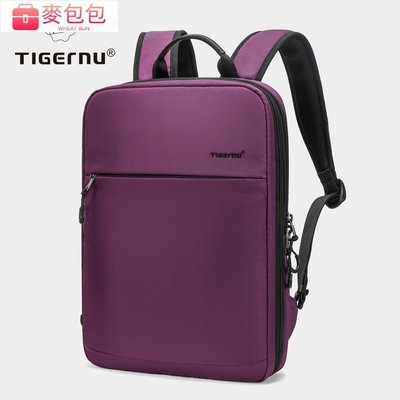 Tigernu 可擴展女士筆記本電腦包防水輕便 15.6 英寸筆記本電腦背包大容量書包 9013-麥包包