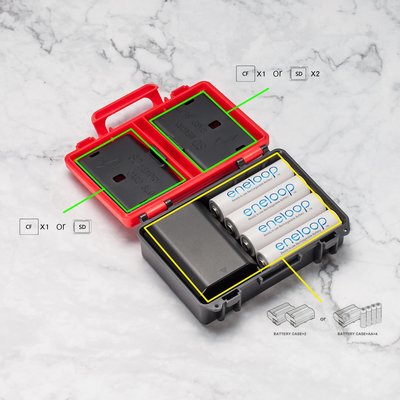 三重☆大人氣☆ 力影佳 LYNCA D810 工具箱型 記憶卡 電池 保護盒 收納盒