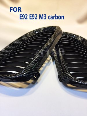 GRILLES for E92 E92 M3 carbon 水箱罩
