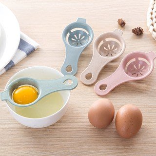 蛋清分離器 蛋黃分蛋器 雞蛋過濾器 瀝蛋器 分離器 漏蛋勺 濾蛋器 蛋液過濾 小麥材質 烘培工具 廚房料理小物 [玩泥巴