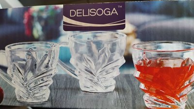 DELISOGA精美紅茶玻璃杯(一組六個)