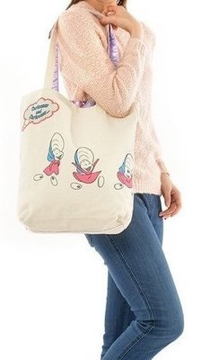日本絕版 迪士尼 (現貨) 愛麗絲夢遊仙鏡 Alice 牡蠣寶寶 柴郡貓 妙妙貓 雙面 側背包 購物袋
