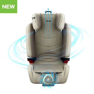 韓國Daiichi 空氣清淨3D立體循環涼墊 三點式安全帶兒童款Junior 2 (USB風扇 汽座坐墊 ）