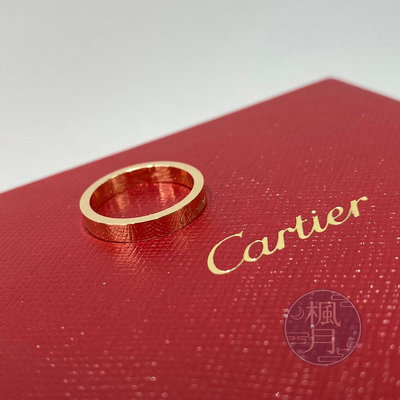 BRAND楓月  Cartier B4087249/3.8G 玫瑰金婚戒 #49  飾品 戒指 首飾 珠寶