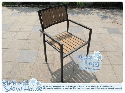 雪之屋 塑木方背椅/餐椅 休閒椅類似 單張不含桌 R988-15/A14A01