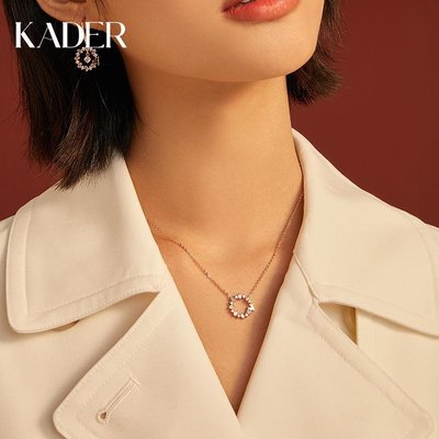 【熱賣精選】KADER秘密花環純銀項鏈女款ins小眾設計感輕奢鎖骨鏈