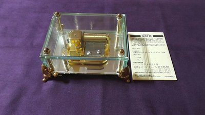 日本北海道 小樽玻璃音樂盒（收藏品/附保證書）