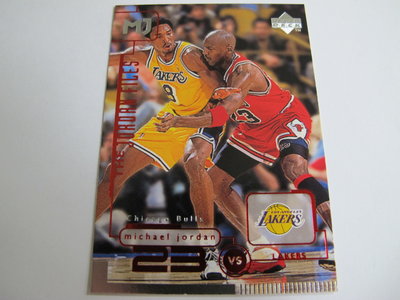 ~Michael Jordan/Kobe Bryant~1998年老卡 公牛.喬丹對決湖人.布萊恩 NBA球員卡~6