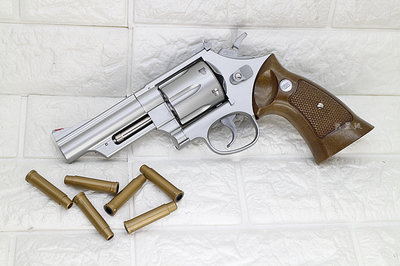 台南 武星級 UHC 4吋 左輪 手槍 空氣槍 銀 (BB槍BB彈玩具槍蟒蛇牛仔城市獵人左輪槍4"PYTHON M357