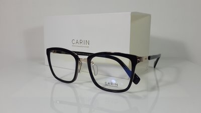 CARIN 光學眼鏡 Smith-c1 (黑-金) 韓星秀智代言 潮框。贈-磁吸太陽眼鏡一副