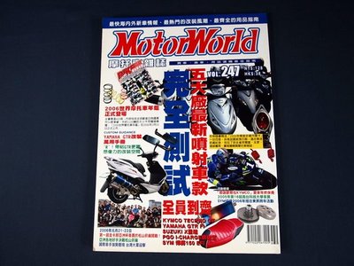 【懶得出門二手書】《MotorWorld摩托車雜誌247》五大廠最新噴射車款全員到齊 (31Z35)