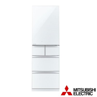 Mitsubishi 三菱電機【MR-BC46Z-W-C】455公升 玻璃鏡面 日本原裝變頻五門電冰箱-水晶白