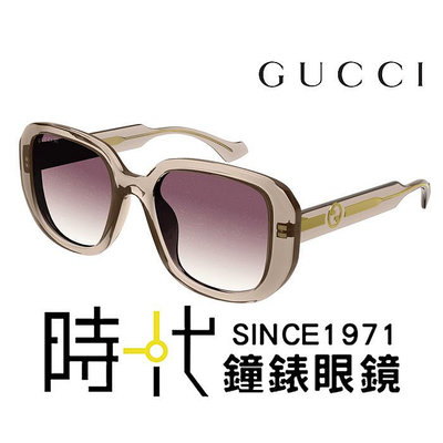 【Gucci】古馳 GG1557SK 006 54mm 造型款果凍感 太陽眼鏡 方框墨鏡